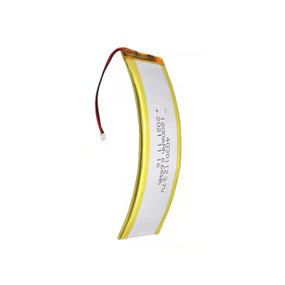 1C 3.7 V 1800mAh 구부려진 LiPo 건전지 주문 리튬 전지 라이트급 선수