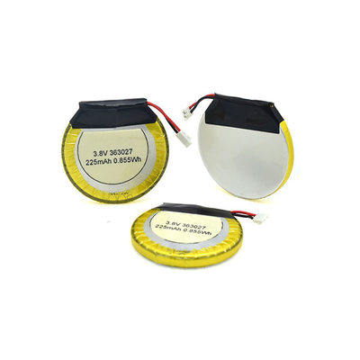225mAh 3.8 V Li 중합체 건전지 원/Bluetooth 헤드폰을 위한 LiPo 건전지