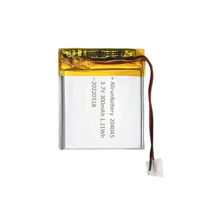 3.7V 300mAh 매우 얇은 LiPo 건전지 주문 리튬 전지 204050