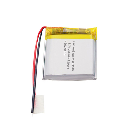 강력한 의학 리튬 전지 재충전용 3.7 V 700mAh LiPo 건전지