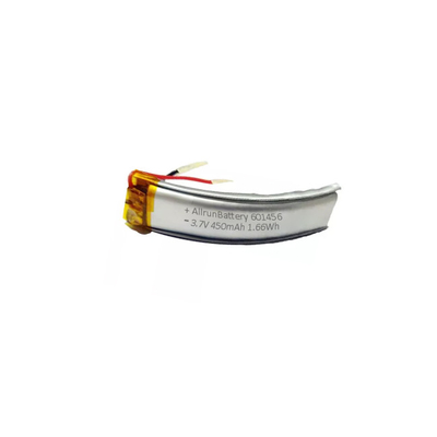 강력한 구부려진 리튬 중합체 건전지 601456 3.7 V 450mAh LiPo 건전지