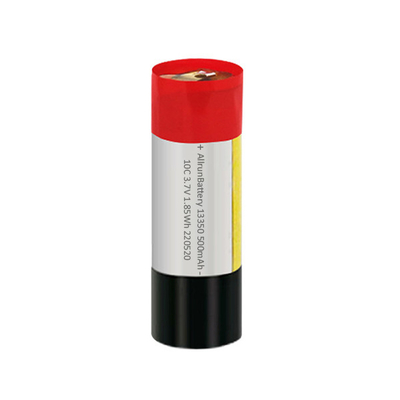 10C 3.7V 500mAh 맞춤형 LiPo 배터리 라이트 원통형 리튬 폴리머 배터리
