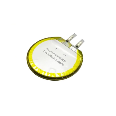 안전한 3.7V 135mAh 둥근 LiPo 건전지 믿을 수 있는 주문 리튬 중합체 건전지