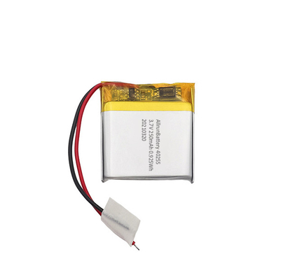 가벼운 3.7 V 250mAh LiPo 건전지 정연한 리튬 이온 중합체 재충전 전지