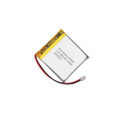 정연한 LiPo 건전지 400mAh 1C 3.7 V Li 중합체 재충전 전지