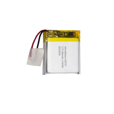 PCM 사각형 모양의 배터리 충전식 3.7 V 360mAh LiPo 배터리