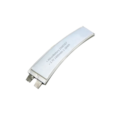 얇은 3.7 V 1400mAh 주문 리튬 중합체 건전지 모양 2540167