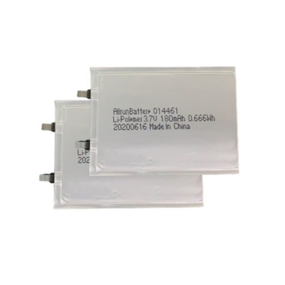 슬림한 LiPo 배터리 3.7 V 180mAh 리튬 폴리머 배터리 초박형 1mm