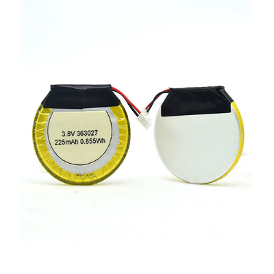 225mAh 3.8 V Li 중합체 건전지 원/Bluetooth 헤드폰을 위한 LiPo 건전지
