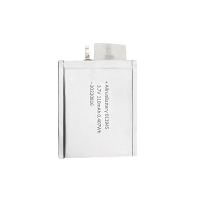 스마트 카드 매우 얇은 LiPo 건전지 110mAh 3.7V 긴 주기 수명 건전지