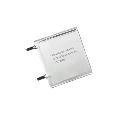 MP5 플레이어 3.7 V 130mAh 울트라 씬 LiPo 배터리 롱 ​​사이클 104348