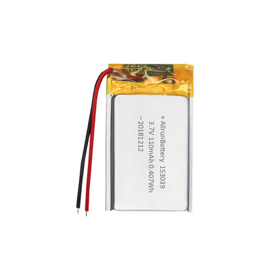 3.7V 110mAh LiPo 건전지/매우 얇은 재충전용 리튬 중합체 건전지