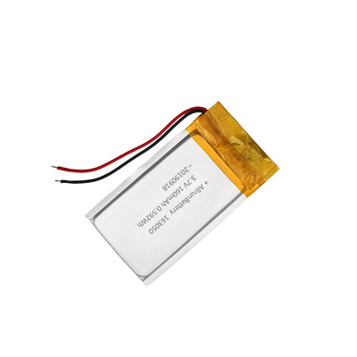 160mAh 163050 충전식 리튬 이온 폴리머 배터리 팩 3.7 V