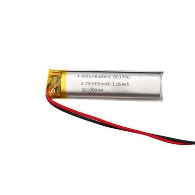 펜을 읽는 것을 위해 초협 3.7V 500mAh 801350 맞춘 리튬 이온 배터리
