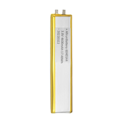 탐지 계기를 위해 매우 좁은 안정성 4600mAh 3.8V 주문 LiPo 건전지
