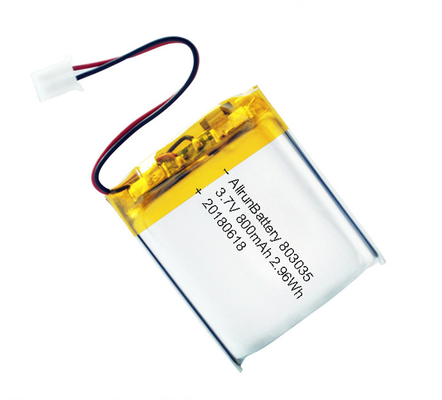 강력한 LiPo 배터리 3.7 V 800mAh 충전식 리튬 폴리머 배터리 팩