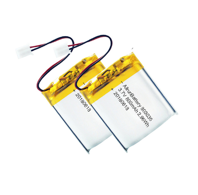 강력한 LiPo 배터리 3.7 V 800mAh 충전식 리튬 폴리머 배터리 팩