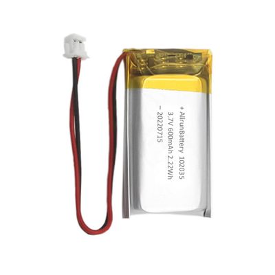 재충전용 관례 3.7 V 600mAh 리튬 중합체 건전지/LiPo 건전지