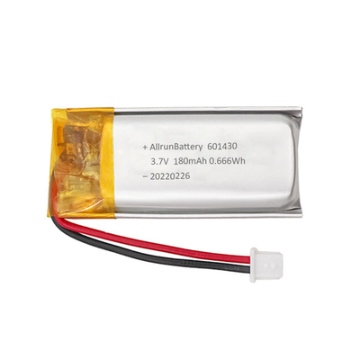 관례 3.7V 180mAh LiPo 건전지 1C 재충전용 Li 많은 건전지
