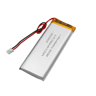 주문 장방형 모양 건전지 재충전용 3.7 V 2500mAh LiPo 건전지