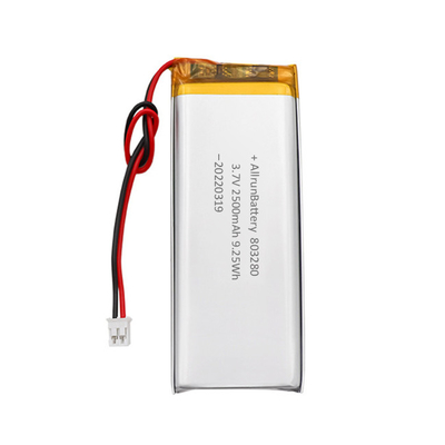 주문 장방형 모양 건전지 재충전용 3.7 V 2500mAh LiPo 건전지