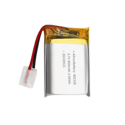 의료 기기를 위한 재충전용 가벼운 LiPo 건전지 800mAh 3.7V 902535