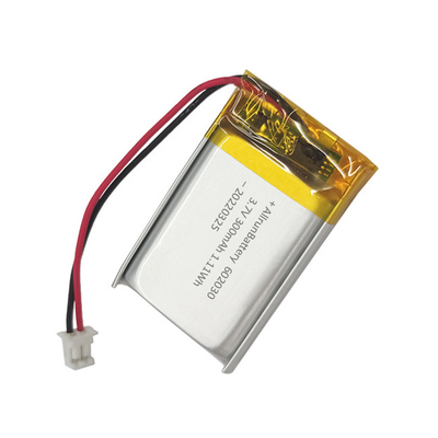 가벼운 장방형 리튬 중합체 건전지 602030 LiPo 건전지 3.7V 300mAh
