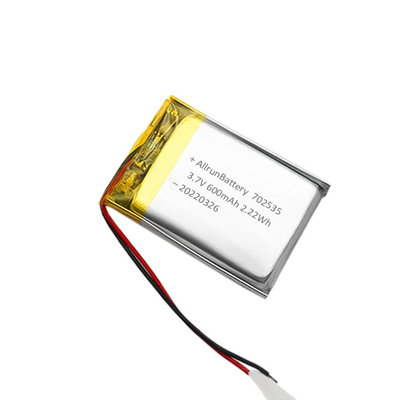 단세포 리튬 폴리머 배터리 3.7 V 600mAh LiPo 배터리