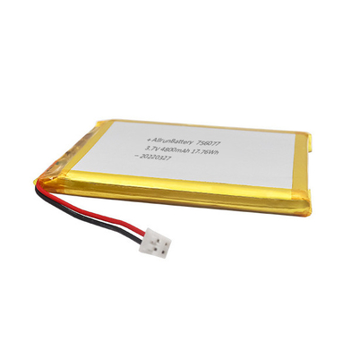 얇은 리튬 폴리머 배터리 3.7V 4800mAh 장방형 리튬 이온 리튬 폴리머