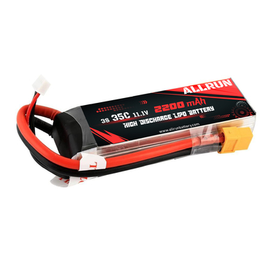 35C 높은 방전 리튬 폴리머 배터리 3S 11.1 V 2200mAh LiPo 배터리