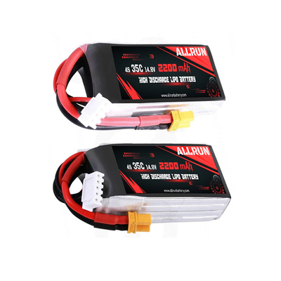 35C 14.8V LiPo 배터리 팩 높은 C 비율 4S 2200mAh LiPo 배터리