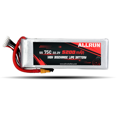 9048155 75C 22.2V 6S 5200mAh 고방전 LiPo 배터리 팩