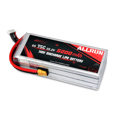 9048155 75C 22.2V 6S 5200mAh 고방전 LiPo 배터리 팩