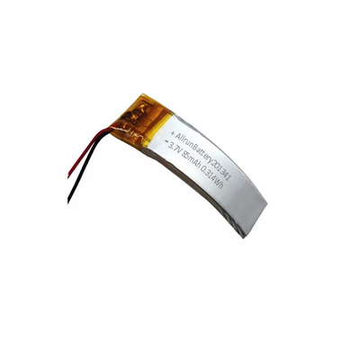 AR 곡선 LiPo 배터리 85mAh 3.7 V 충전식 리튬 배터리