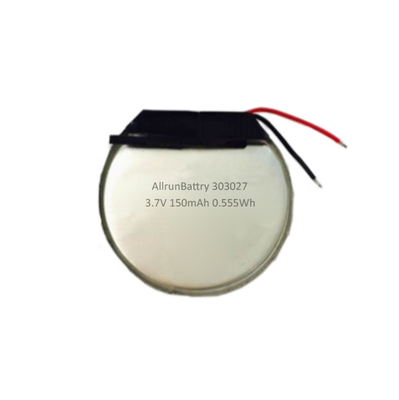 GPS 안정되어 있는 둥근 LiPo 건전지 3.7 V 150mah 주문 리튬 중합체 건전지