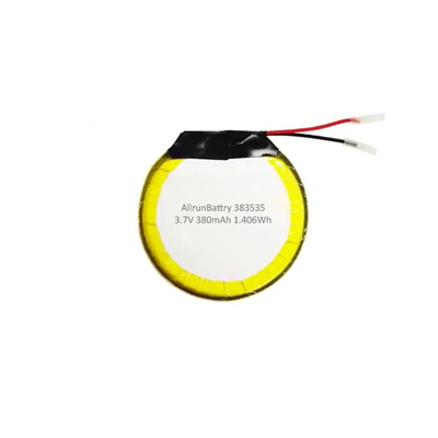 관례 3.7 V 380mAh LiPo 건전지 둥근 재충전 전지 리튬 중합체