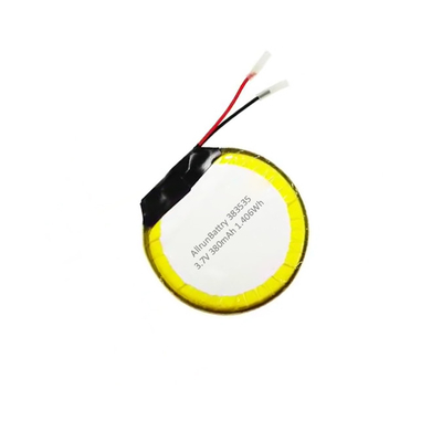 관례 3.7 V 380mAh LiPo 건전지 둥근 재충전 전지 리튬 중합체