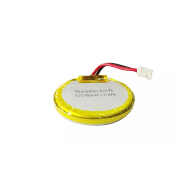 재충전용 둥근 3.7 볼트 리튬 중합체 건전지 480mAh LiPo 건전지