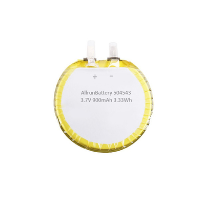 Bluetooth 헤드폰을 위한 주문 믿을 수 있는 둥근 LiPo 건전지 3.7 V 900mAh 504543