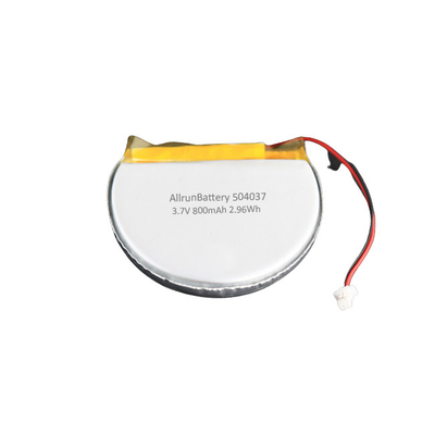 안정되어 있는 3.7 V 800mAh 재충전 전지 둥근 주문 LiPo 건전지 팩