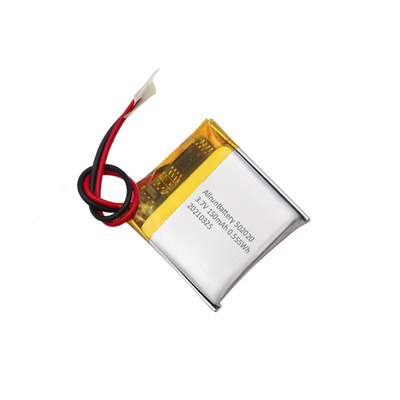 강력한 3.7 V 150mAh 충전식 사각 LiPo 배터리 팩 502020