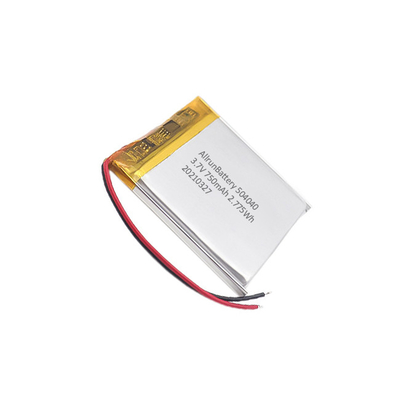 가벼운 3.7 V LiPo 배터리 750mAh 충전식 정사각형 LiPo 배터리 팩