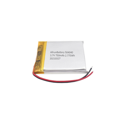 가벼운 3.7 V LiPo 배터리 750mAh 충전식 정사각형 LiPo 배터리 팩