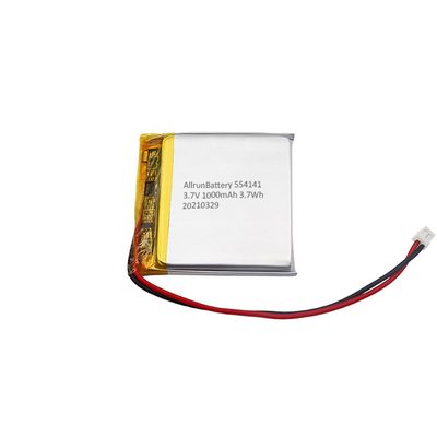 정연한 재충전용 리튬 중합체 건전지 1000mAh LiPo 건전지 3.7 V