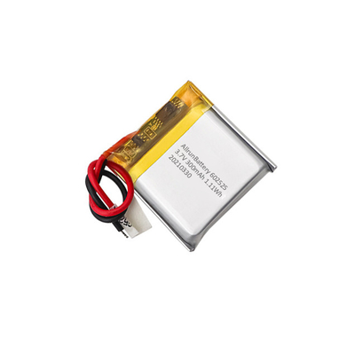1C 3.7 V 300mAh 리튬 재충전용 폴리머 배터리 팩 602525