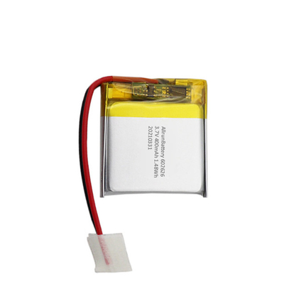 가벼운 1C 정연한 모양 건전지 재충전용 3.7 V 건전지 400mAh