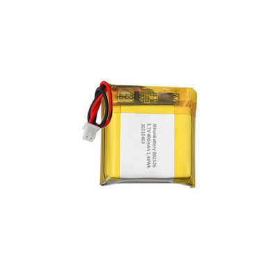 강력한 사각형 모양의 배터리 3.7V 400mAh LiPo 배터리 팩