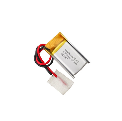 1C 55mAh 3.7 V IoT 똑똑한 장치를 위한 작은 Li 많은 건전지 401119