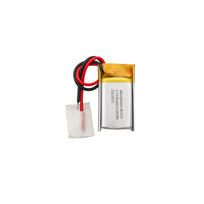 1C 55mAh 3.7 V IoT 똑똑한 장치를 위한 작은 Li 많은 건전지 401119
