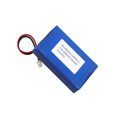 2S1P 6000mAh 리튬 폴리머 배터리 팩 7.4 V 6000mAh LiPo 배터리